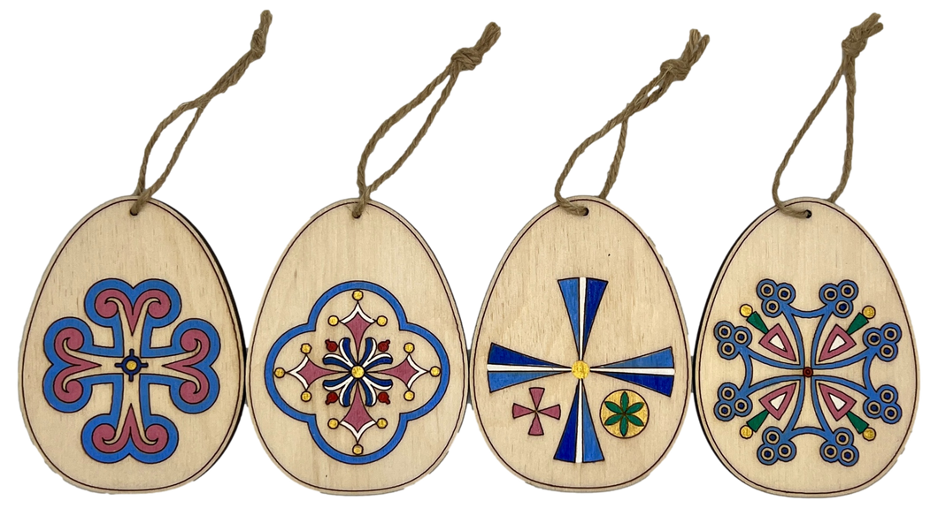 Hand-Painted Wooden Ornaments