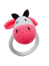 Crocheted Ring Rattles "Animal Theme"