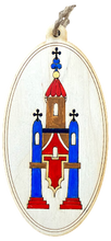 Hand-Painted Wooden Ornaments "Chapel Series"