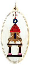 Hand-Painted Wooden Ornaments "Chapel Series"