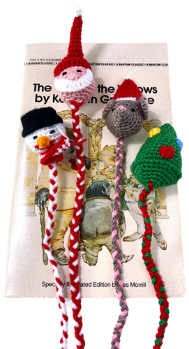 Crocheted Holiday-Themed Bookmarks