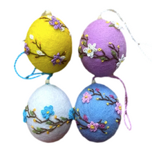 Felt Egg-Shaped Ornament Sets