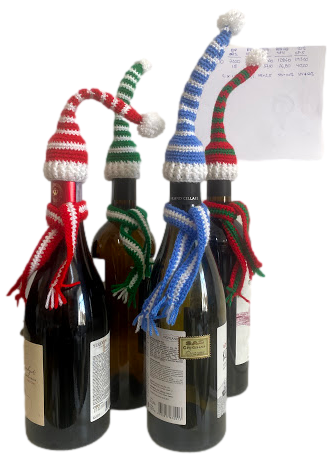 Crocheted Wine Bottle Decor 