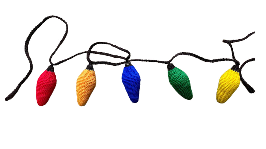 Crocheted Christmas Lights Garland For All Holidays HDIFUSA