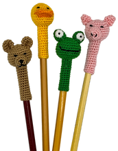 Crocheted Pencil Tops "Animal Theme"