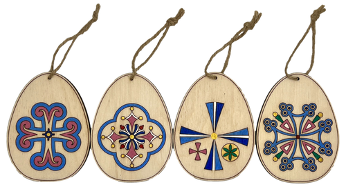 Hand-Painted Wooden Ornaments 