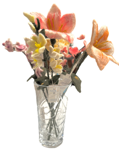 NEW! Felt Flower Stems with Marash Embroidery