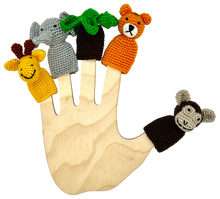 Crocheted Finger Puppet Set "Jungle"