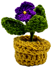 NEW! Crocheted Mini Flower Pots