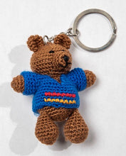 Key Tag "Boy Bear with Flag Sweater"