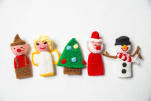 Christmas Crocheted Finger Puppet Set