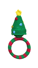 Crocheted Ring Rattles "Christmas Theme"