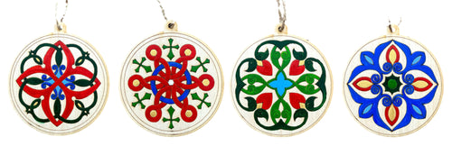 Hand-Painted Wooden Ornaments 