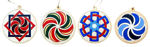 Hand-Painted Wooden Ornaments 