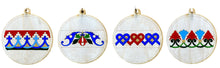 Hand-Painted Wooden Ornaments "Border Design Series"