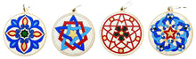 Hand-Painted Wooden Ornaments "Star Series"