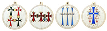 Hand-Painted Wooden Ornaments "Cross Series"