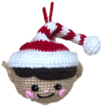 Crocheted Ornament Set "Elf, Fawn, Snowman, Bear"