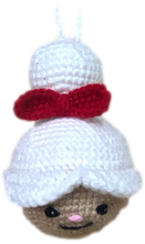 Crocheted Ornament Set "Santa Claus, Mrs. Claus, Reindeer, Polar Bear"