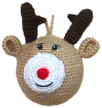 Crocheted Ornament Set "Santa Claus, Mrs. Claus, Reindeer, Polar Bear"