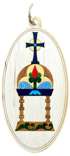 Hand-Painted Wooden Ornaments "Chapel Series"