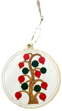 Hand-Painted Wooden Ornaments "Pomegranate Series"