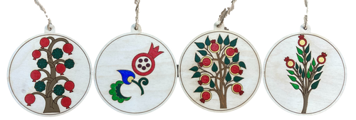 Hand-Painted Wooden Ornaments 