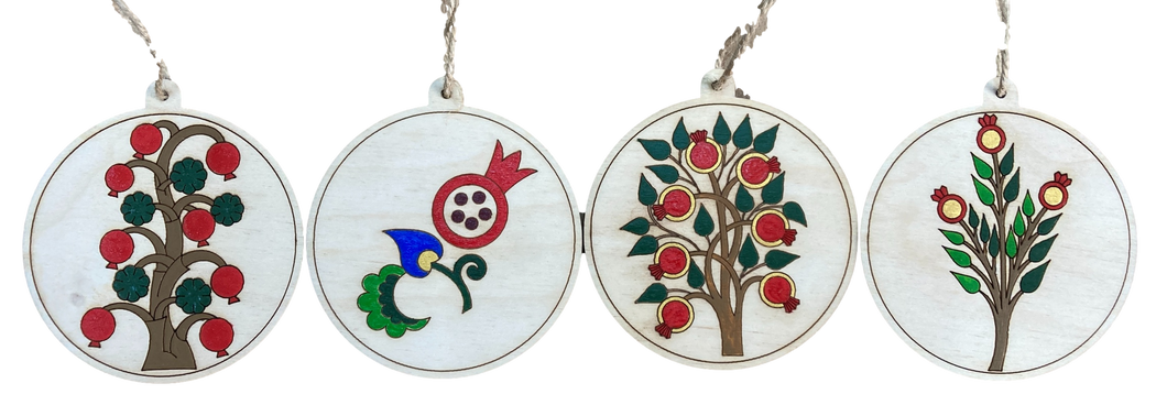Hand-Painted Wooden Ornaments 
