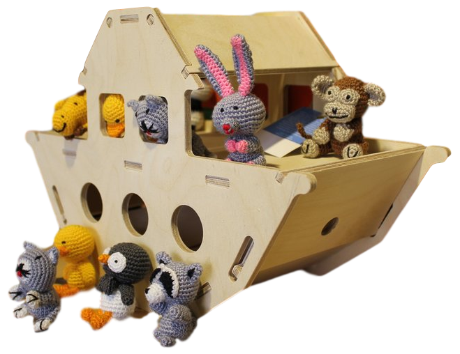 Wooden Model of Noah's Ark | For Babies & Kids | HDIF-USA