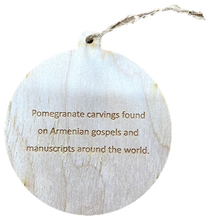 Hand-Painted Wooden Ornaments "Pomegranate Series"