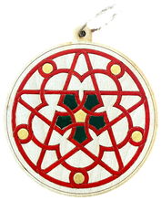 Hand-Painted Wooden Ornaments "Star Series"