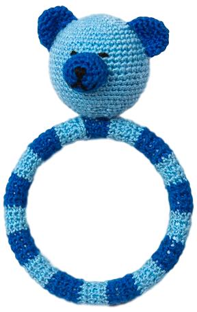 Crocheted Ring Rattles 